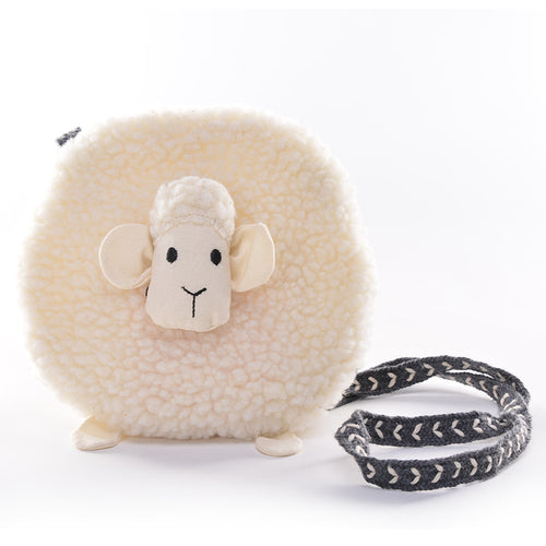 Combo 2 Girls Kids Plush Backpacks Sheep Pattern Mini