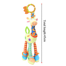 Load image into Gallery viewer, Plush Infant Baby Development Soft Giraffe Animal Handbells - Combo 5 Units
