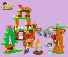 Load image into Gallery viewer, 138Pcs Tiger Deer Elephant Jungle Animal Building Blocks