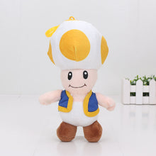 Load image into Gallery viewer, Super Mario Mushrooms Toad Plush Toys Stuffed Animals Kids Gift Dolls Yellow