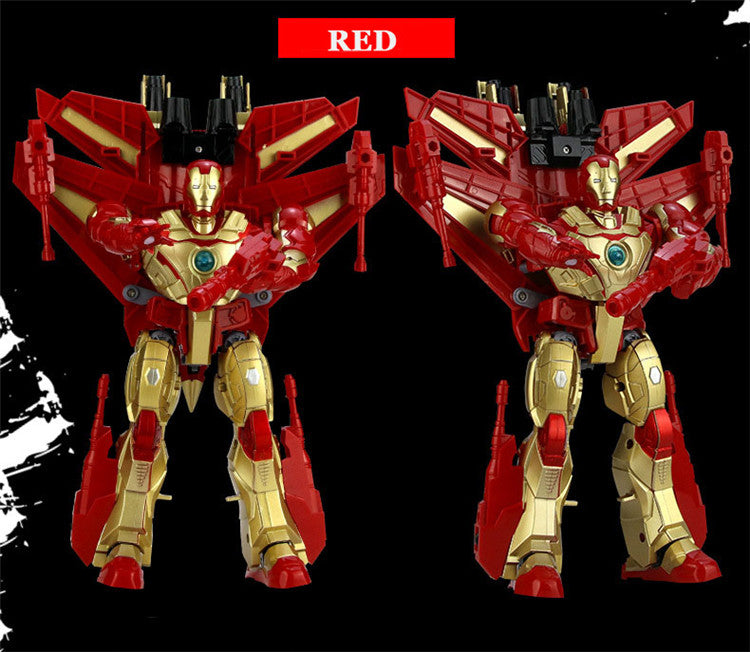 26Cm Big Ir On Man Hero Aircraft Transformation Plastic Robot