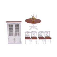 Load image into Gallery viewer, 1.12 Scale Dollhouse Dining Room Furniture
