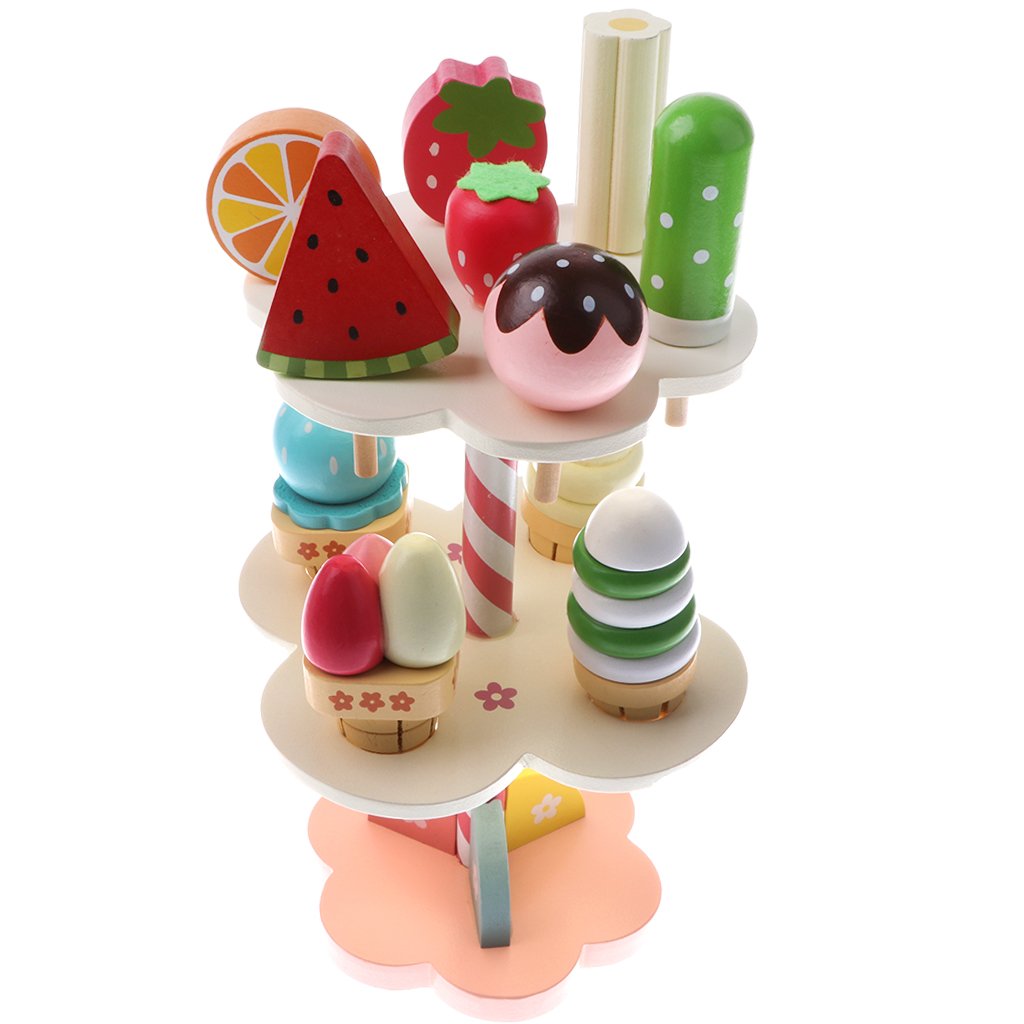 11Pcs Wooden Simulation Miniature Food Kitchen