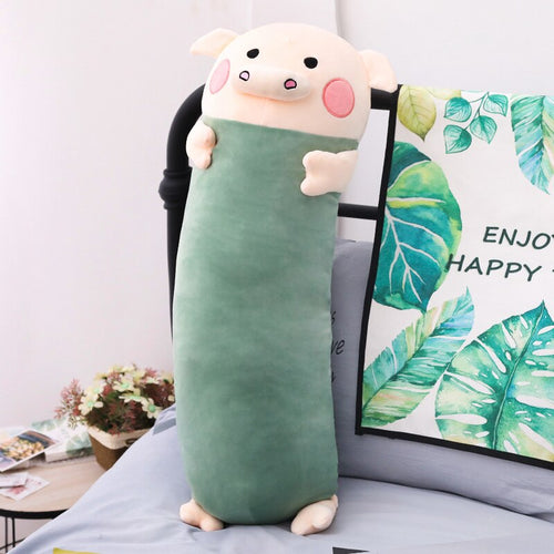 100Cm Soft Sleeping Pig Plush Toy Stuffed - Pink