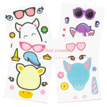 Load image into Gallery viewer, 24Pcs/Unit Diy Unicorn Party Favors Make A Unicorn Stickers - Combo 5 Units