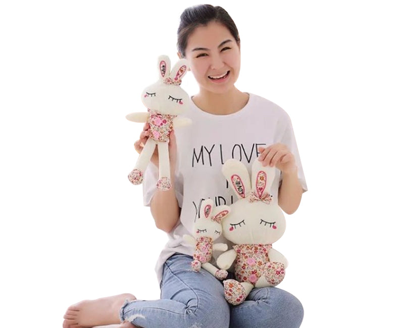 Cute Love Rabbit Doll - Combo 2 Colors 28Cm
