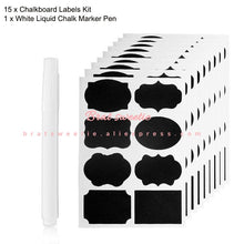 Load image into Gallery viewer, 120Pcs/Unit Waterproof Removable Chalkboard Blackboard - Combo 5 Units