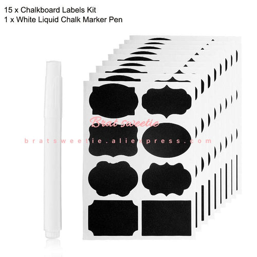 120Pcs/Unit Waterproof Removable Chalkboard Blackboard - Combo 5 Units
