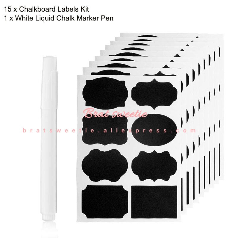 120Pcs/Unit Waterproof Removable Chalkboard Blackboard - Combo 5 Units