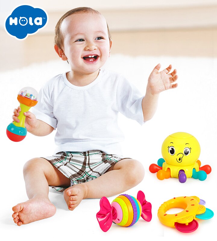 Baby Toys Animal Hand Bells Baby Rattle - Combo 5 Units