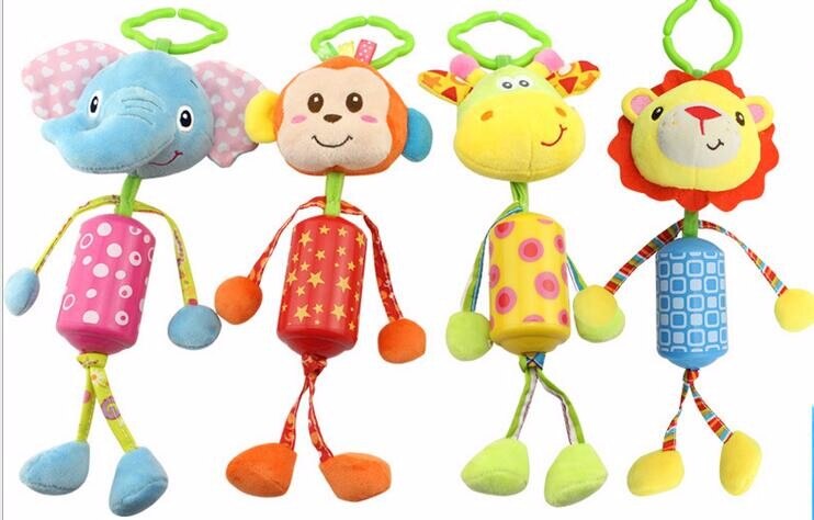 Baby Toy Ring Bell Stuffed Toys - Combo 5 Units