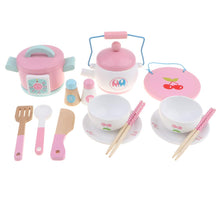 Load image into Gallery viewer, 14Pcs Wooden Kitchen Cooking Game