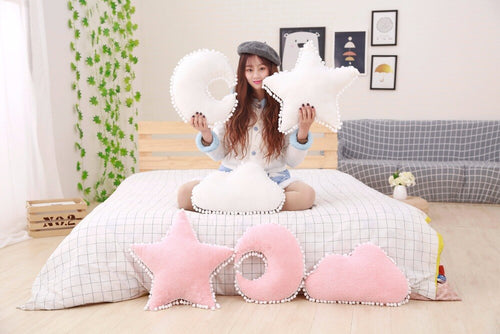 1Pc Cartoon Sky Series Moon Clouds Star Plush Toys