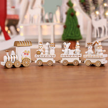 Load image into Gallery viewer, Mini Train Wooden Christmas Action Figure Toys - Combo 3 Different Colors Trains