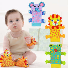 Load image into Gallery viewer, Lovely Skid Animal Cotton Toy Socks Baby Boy Girl Rattle - Combo 5 Units
