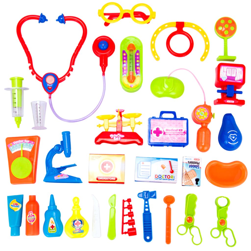 30Pcs Simulation Doctor Nurse Tools Box Set