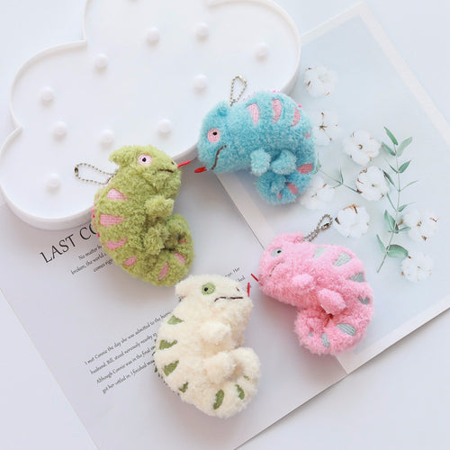 Funny Mini Small Lacertid Pendant Plush Toy - Combo 4 Pcs