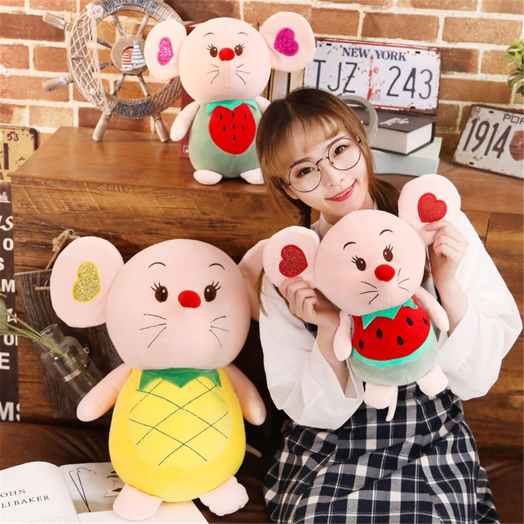 1Pc  60Cm Creative Fruit Mouse Plush Toys - Pineapple