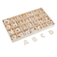 Load image into Gallery viewer, 224Pcs Wooden English Letter Alphabet Cards Color Shape