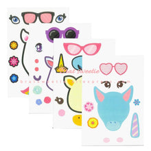 Load image into Gallery viewer, 24Pcs/Unit Diy Unicorn Party Favors Make A Unicorn Stickers - Combo 5 Units