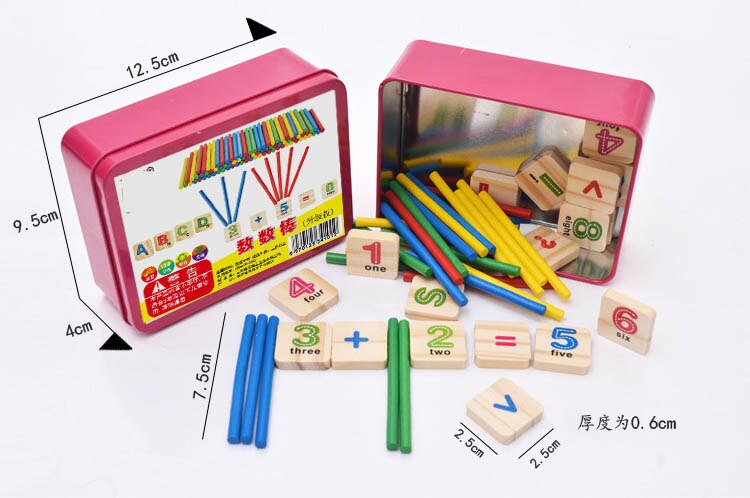 Wooden Numbers Mathematics Early Learning Counting