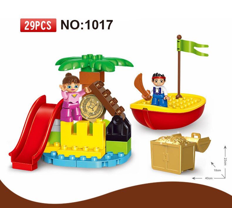 29Pcs Pirate Series The Jake And The Never Land Pirates Treasure Island
