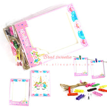 Load image into Gallery viewer, Unicorn Party 12 Months Photo Frame Banner - Combo 5 Units