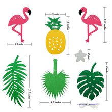 Load image into Gallery viewer, Artificials Leaves Banner Garland Flamingo Jungle Party - Combo 5 Units