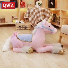 Load image into Gallery viewer, 100Cm Large Stuffed Animals Unicorn Plush Toy Pink Blue White Horse