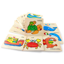 Load image into Gallery viewer, Education Toy Wooden Animal Jigsaw Toys - Combo 5 Units