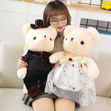 Load image into Gallery viewer, 2Pcs Lots 28Cm Kawaii Couple Teddy Bear Couple Plush Toy