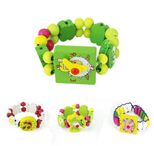 Load image into Gallery viewer, Wooden Box Mixed Kids Multicolor Wooden Beads