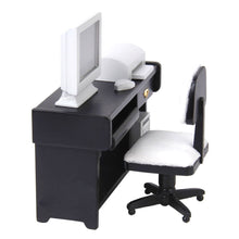Load image into Gallery viewer, 1.12 Miniature Computer Desk Chair Printer Doll House
