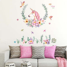 Load image into Gallery viewer, Unicorn Wall Stickers Unicornio Birthday Party