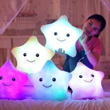 Load image into Gallery viewer, Luminous Pillow Christmas Toys Plush Pillow Hot Colorful Stars
