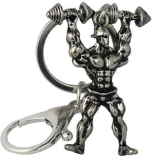 Load image into Gallery viewer, Gym Muscle Fitness Man Keychain Funny Dumbbell Strong Combo 4Pcs