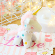 Load image into Gallery viewer, Cute Unicorn Plush Toy Horse Pendant Staffed - Combo 3Pcs 12Cm