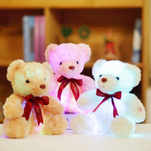 Load image into Gallery viewer, 25Cm Sitting Glowing Teddy Bear Luminous Led Light Plush Toys
