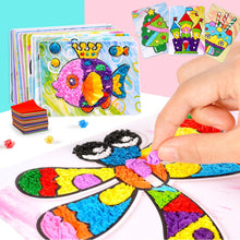 Load image into Gallery viewer, 3 In 1 Kids Sticky Paper Painting 3D Diy Handmade Art Craft
