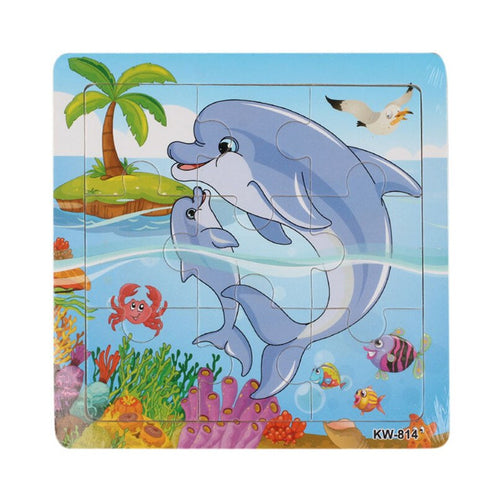 Puzzle Toys Educational Toy For Children Animal Whale Jigsaw - Combo 5 Units
