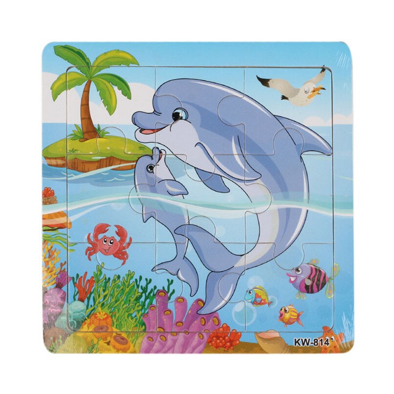 Puzzle Toys Educational Toy For Children Animal Whale Jigsaw - Combo 5 Units
