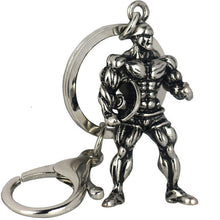 Load image into Gallery viewer, Gym Muscle Fitness Man Keychain Funny Dumbbell Strong Combo 4Pcs
