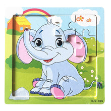 Load image into Gallery viewer, Kids Baby Boys Girls Wooden Cartoon Jigsaw Toys - Combo 5 Units
