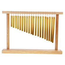 Load image into Gallery viewer, 20 Tones Chimes With Hand Drum With Wooden Stand