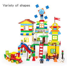 Load image into Gallery viewer, 253Pcs Duploe Train Park Windmill House Building Blocks