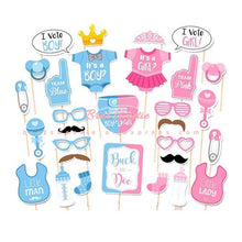 Load image into Gallery viewer, Gender Reveal Party Decorations Boy Or Girl Photo Booth 30Pcs/Units/Set- Combo 5 Units