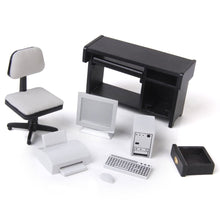 Load image into Gallery viewer, 1.12 Miniature Computer Desk Chair Printer Doll House