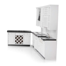 Load image into Gallery viewer, 1.12 Scale Dollhouse Furniture Wooden Miniature Kitchen Cabinet Fridge