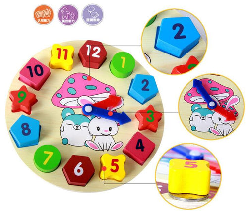 Montessori Materials Rabbit Clock Toy