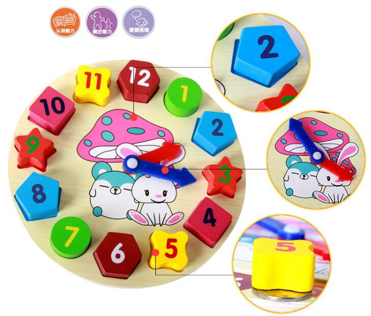 Montessori Materials Rabbit Clock Toy